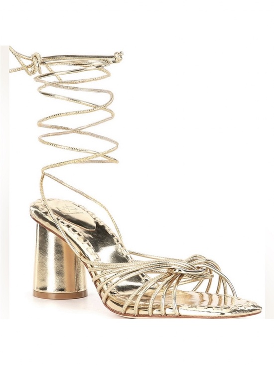 Antonio Melani MG Gold Strappy Sandals Size 7.5